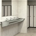 Lavabo collectif suspendu Canal 121280 avec trou de robinetterie 1800 mm