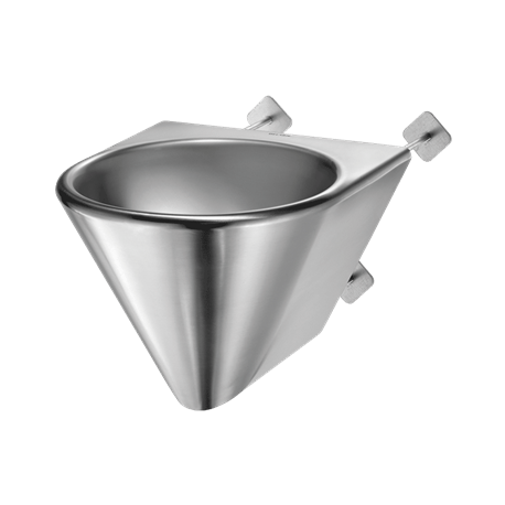 Lavabo antivandalisme BOB TC 160130 sans trou de robinetterie