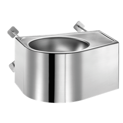 Lavabo antivandalisme DUO S TC L 160370 version gauche sans trou de robinetterie