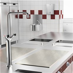 Lave-mains électronique SXS avec robinetterie 184320 avec dosseret
