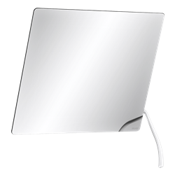 Miroir inclinable avec levier long 600x500 mm 510201N blanc brillant