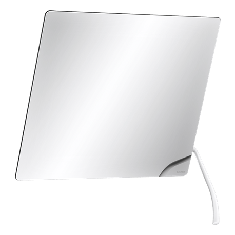 Miroir inclinable avec levier long 600x500 mm 510201N blanc brillant