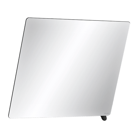 Miroir inclinable avec poignée 600x500 mm 510202BK noir mat