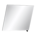 Miroir inclinable avec poignée 600x500 mm 510202BK noir mat