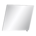 Miroir inclinable avec poignée 600x500 mm 510202S chromé satiné