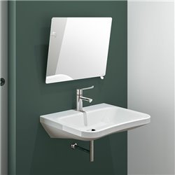 Miroir inclinable avec poignée 600x500 mm 510202S chromé satiné