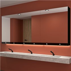 Armoire miroir 3 fonctions : miroir, sèche-mains et distributeur de savon 1000x800x223 mm 510208
