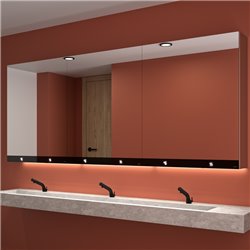 Armoire miroir 3 fonctions : miroir, distributeur d'essuie-mains et distributeur de savon 1000x800x223 mm 510210