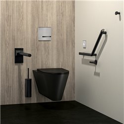 Patère Be-Line 511943BK noir mat fixations invisibles