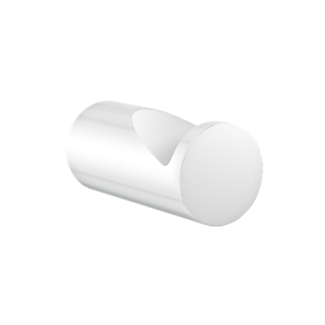 Patère crochet 510047W inox époxy blanc