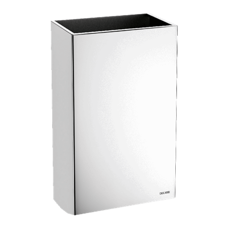 Corbeille murale 510465P inox poli brillant 20 litres