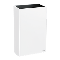 Corbeille murale 510465W inox époxy blanc 20 litres