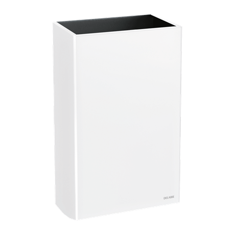 Corbeille murale 510465W inox époxy blanc 20 litres