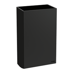 Corbeille murale 510465W inox noir mat 20 litres
