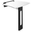Siège de douche PMR 511930BK Blanc et noir mat Large