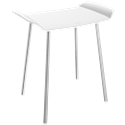 Tabouret de douche PMR 511418W Blanc Large