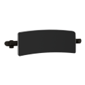 Dosseret confort pour WC suspendu 511928BK Noir mat