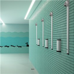 Distributeur de savon pour douche 510579 aluminium anodisé mural