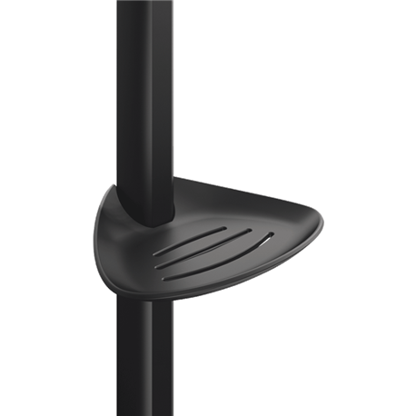 Porte-savon pour barre de douche Be-Line coulissant noir mat 511912BK