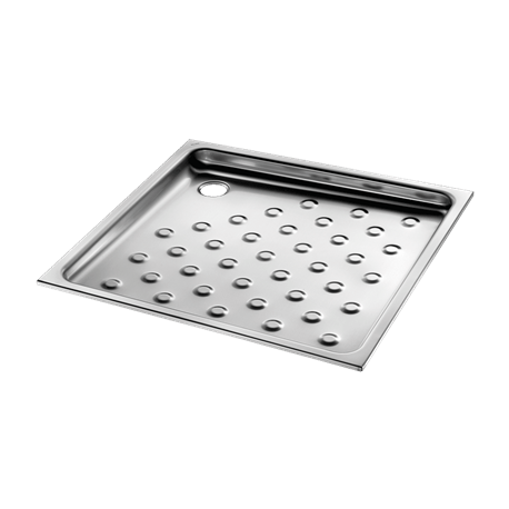 Receveur de douche inox carré à encastrer 70x70 cm