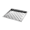 Receveur de douche inox carré à encastrer 70x70 cm