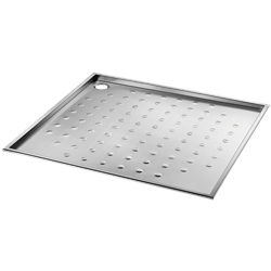 Receveur de douche inox carré à encastrer 90x90 cm