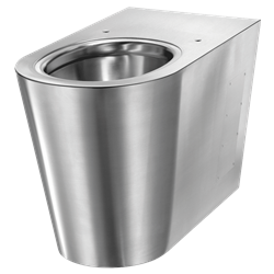 WC à poser S21 P Inox 304 poli satiné