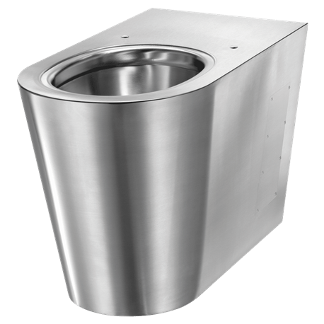 WC à poser S21 P Inox 304 poli satiné