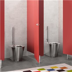 WC à poser S21 P Inox 304 poli satiné