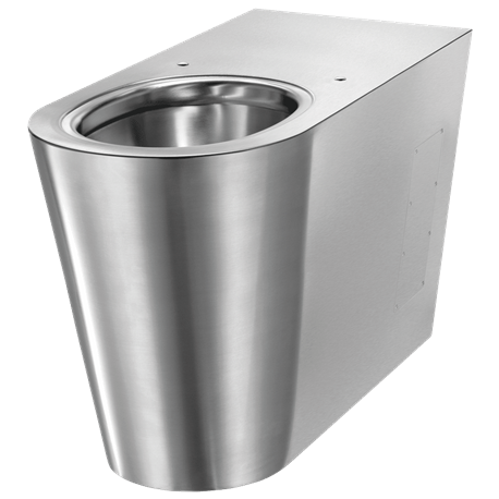 WC à poser 700 P Inox 304 poli satiné pour personnes à mobilité réduite
