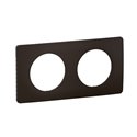 Plaque de finition Céliane 2 postes Noir Mat CP0102