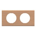 Plaque de finition Céliane 2 postes Chêne CP2402
