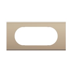 Plaque de finition Céliane 4 à 5 modules Nickel Satiné CP2108