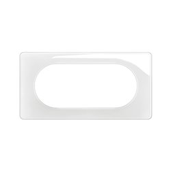 Plaque de finition Céliane 4 à 5 modules Blanc Emaillé CP0008