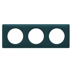 Plaque de finition Céliane 3 postes finition Bleu Vert 066773