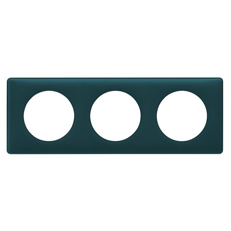 Plaque de finition Céliane 3 postes finition Bleu Vert 066773