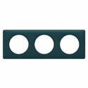 Plaque de finition Céliane 3 postes finition Bleu Vert 066773