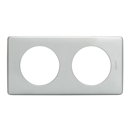 Plaque de finition Céliane 2 postes finition Alu Naturel 066782