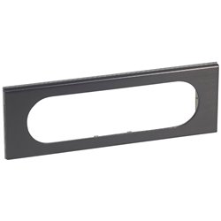 Plaque de finition Céliane Matières 6 à 8 modules finition Black Nickel 069036