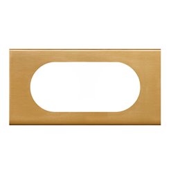 Plaque de finition Céliane Matières 4 à 5 modules finition Bronze Doré 069135