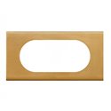 Plaque de finition Céliane Matières 4 à 5 modules finition Bronze Doré 069135