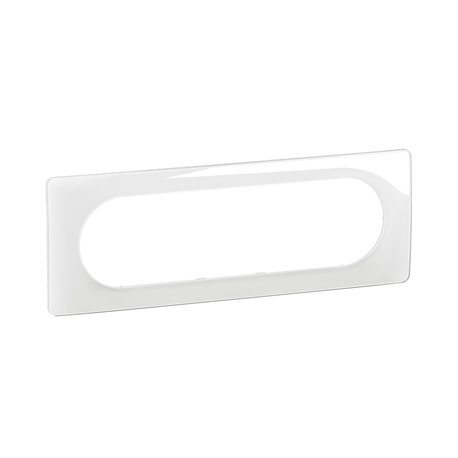 Plaque de finition Céliane 6 à 8 modules Blanc Emaillé CP0011