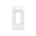 Plaque de finition Céliane 1 module Blanc Emaillé CP0013