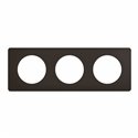 Plaque de finition Céliane 3 postes Noir Mat CP0103
