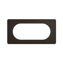 Plaque de finition Céliane 4 à 5 modules Noir Mat CP0108