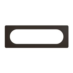Plaque de finition Céliane 6 à 8 modules Noir Mat CP0111