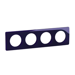 Lot de 2 plaques de finition Céliane 4 postes Bleu de Four CP0304