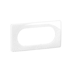 Plaque de finition Céliane 4 à 5 modules Blanc Relief CP0608