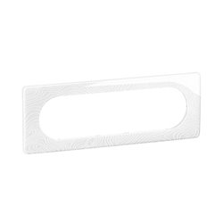 Plaque de finition Céliane 6 à 8 modules Blanc Relief CP0611