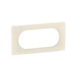 Plaque de finition Céliane 4 à 5 modules Blanc Amande CP1108
